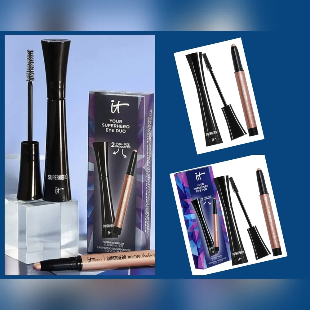 It Cosmetics Superhero Eye Duo Mascara/Eye Shadow Kit NEW